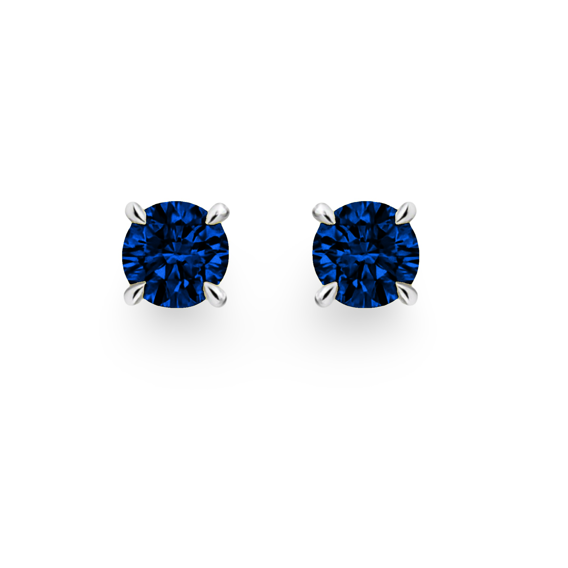 Juno Grande Stud Earrings – Blue Sapphire