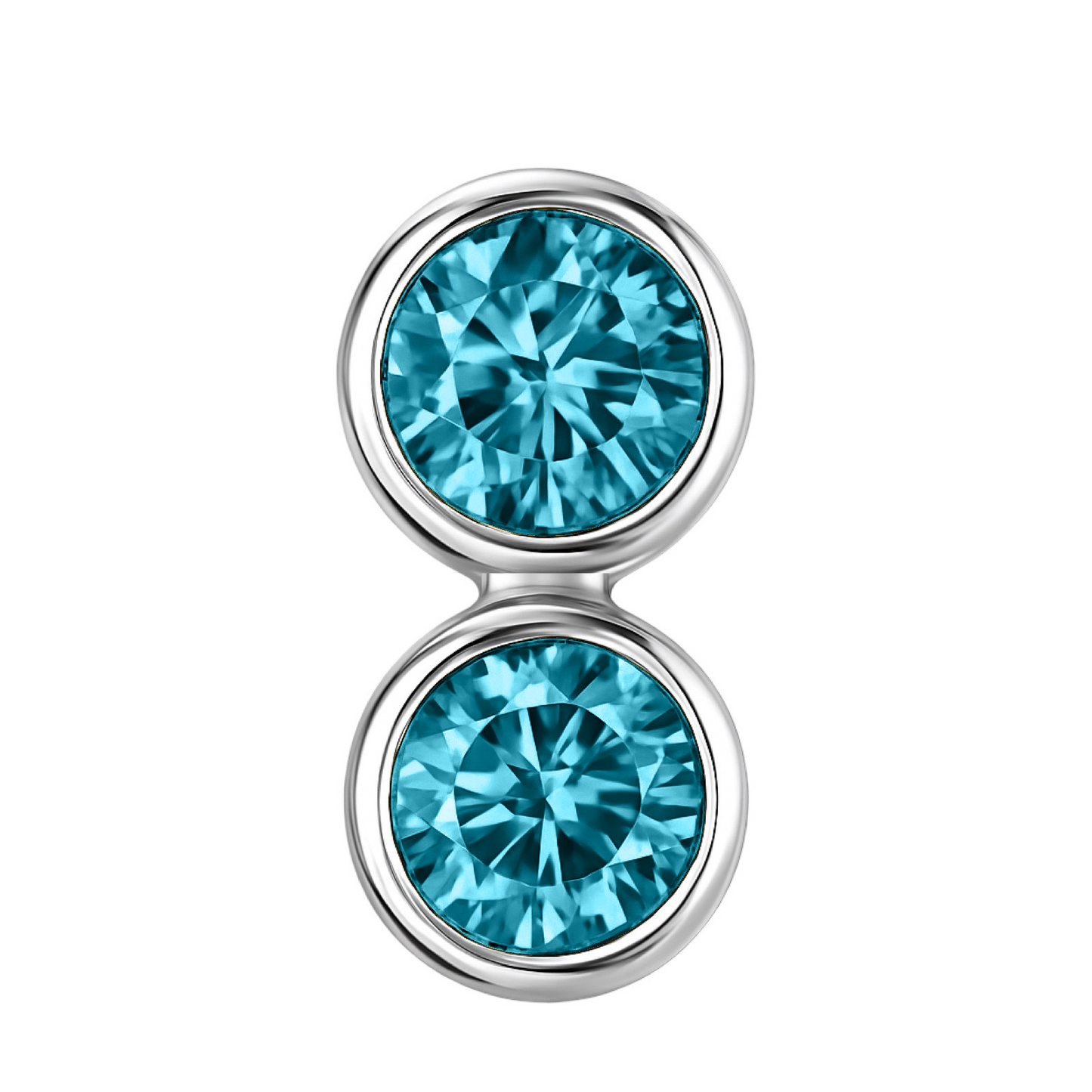 Forma Grande Hoop Earrings – Teal Blue Spinel