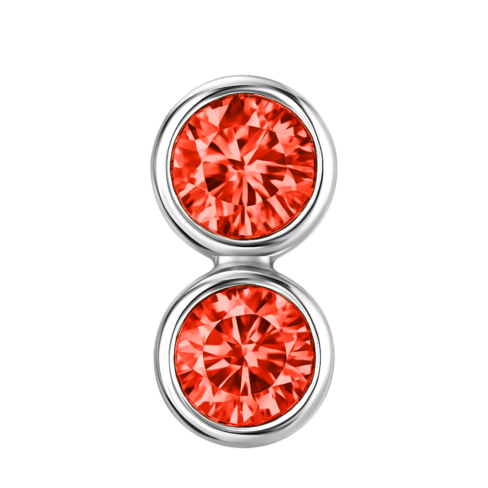 Forma Grande Hoop Earrings – Orange Padparadscha Sapphire