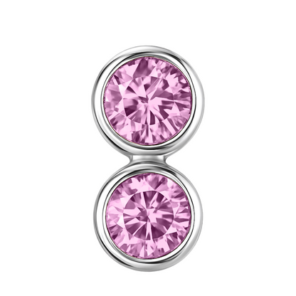Forma Grande Hoop Earrings – Light Pink Sapphire