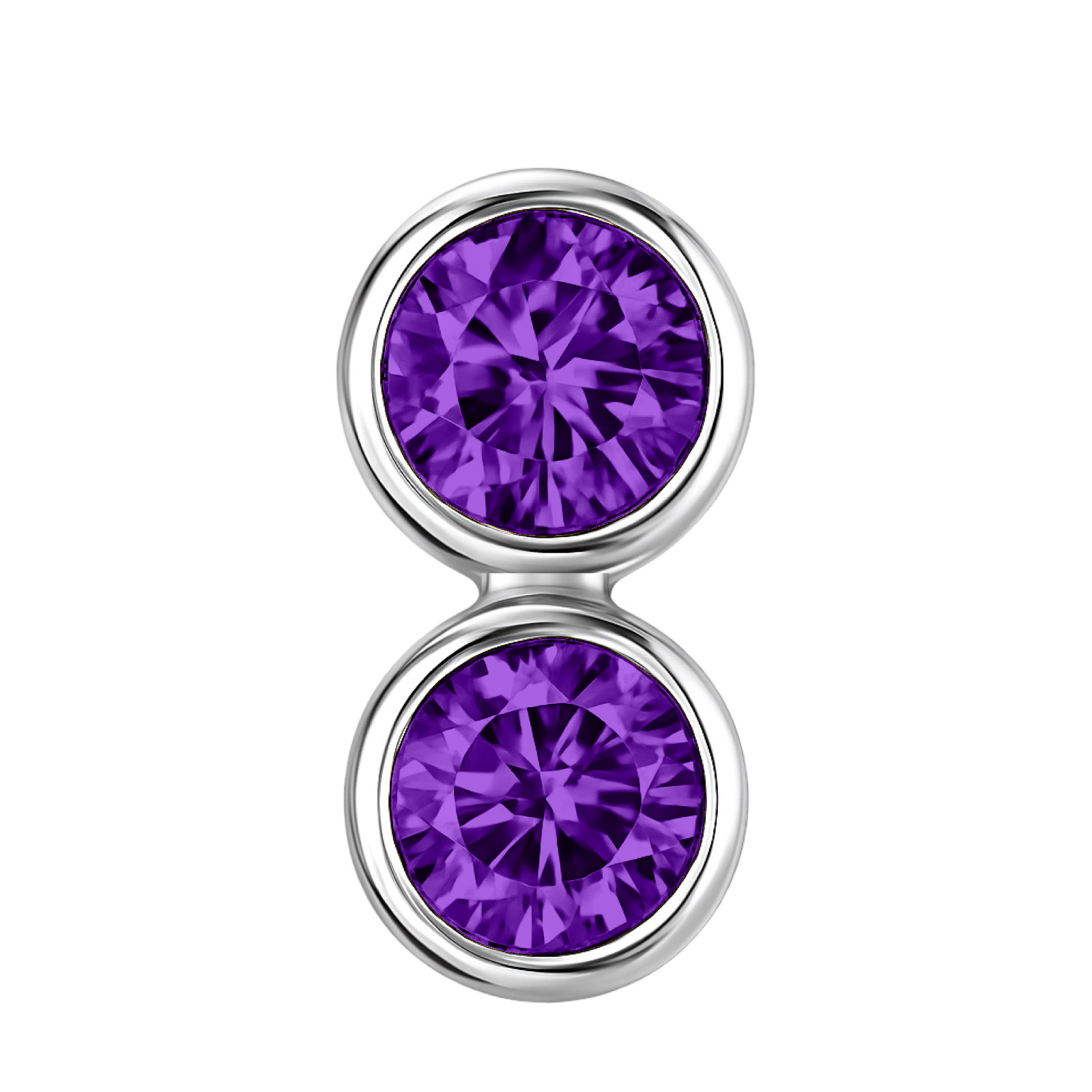 Forma Grande Hoop Earrings – Purple Sapphire