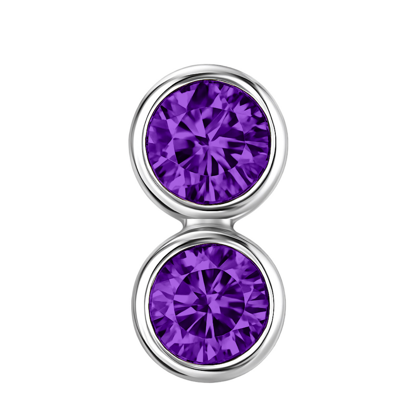 Forma Grande Hoop Earrings – Purple Sapphire