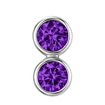 Forma Grande Hoop Earrings – Purple Sapphire