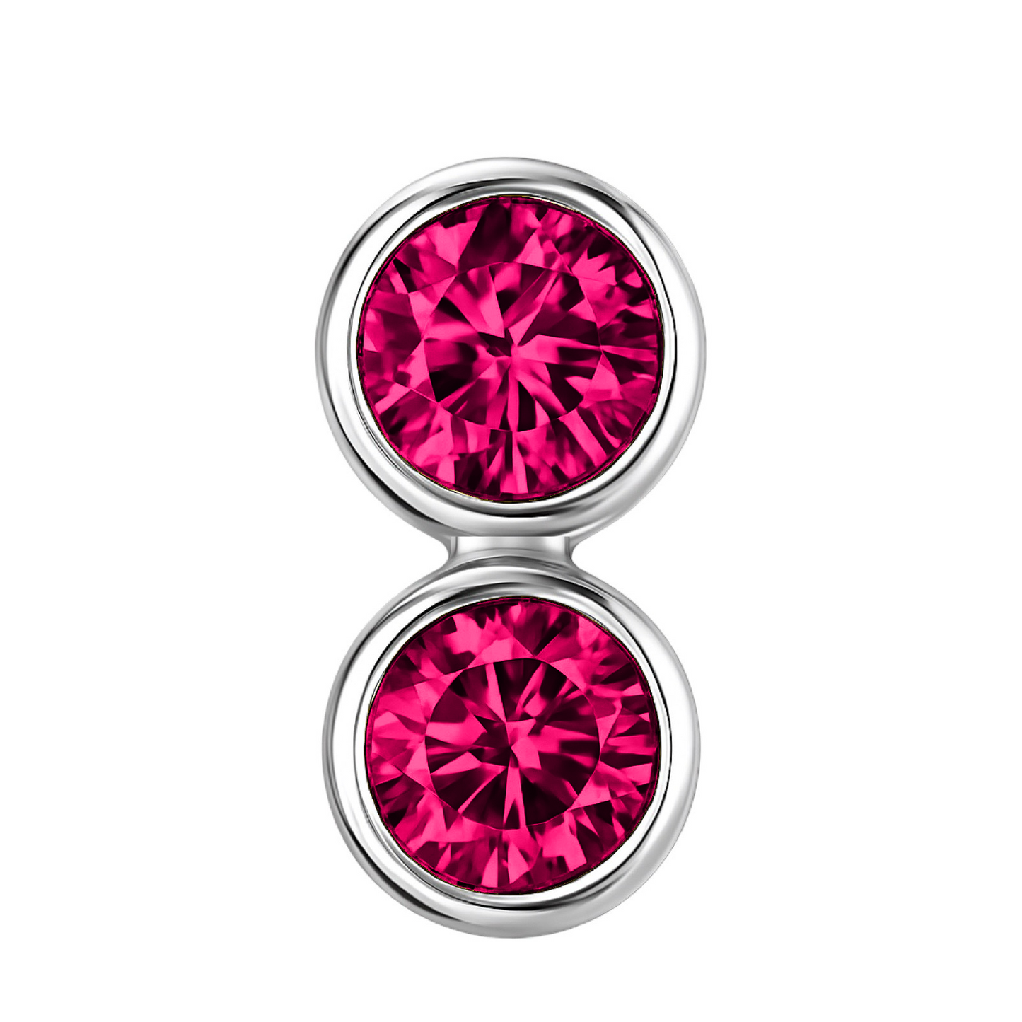 Forma Grande Hoop Earrings – Red Ruby