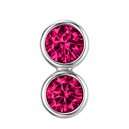Forma Grande Hoop Earrings – Red Ruby
