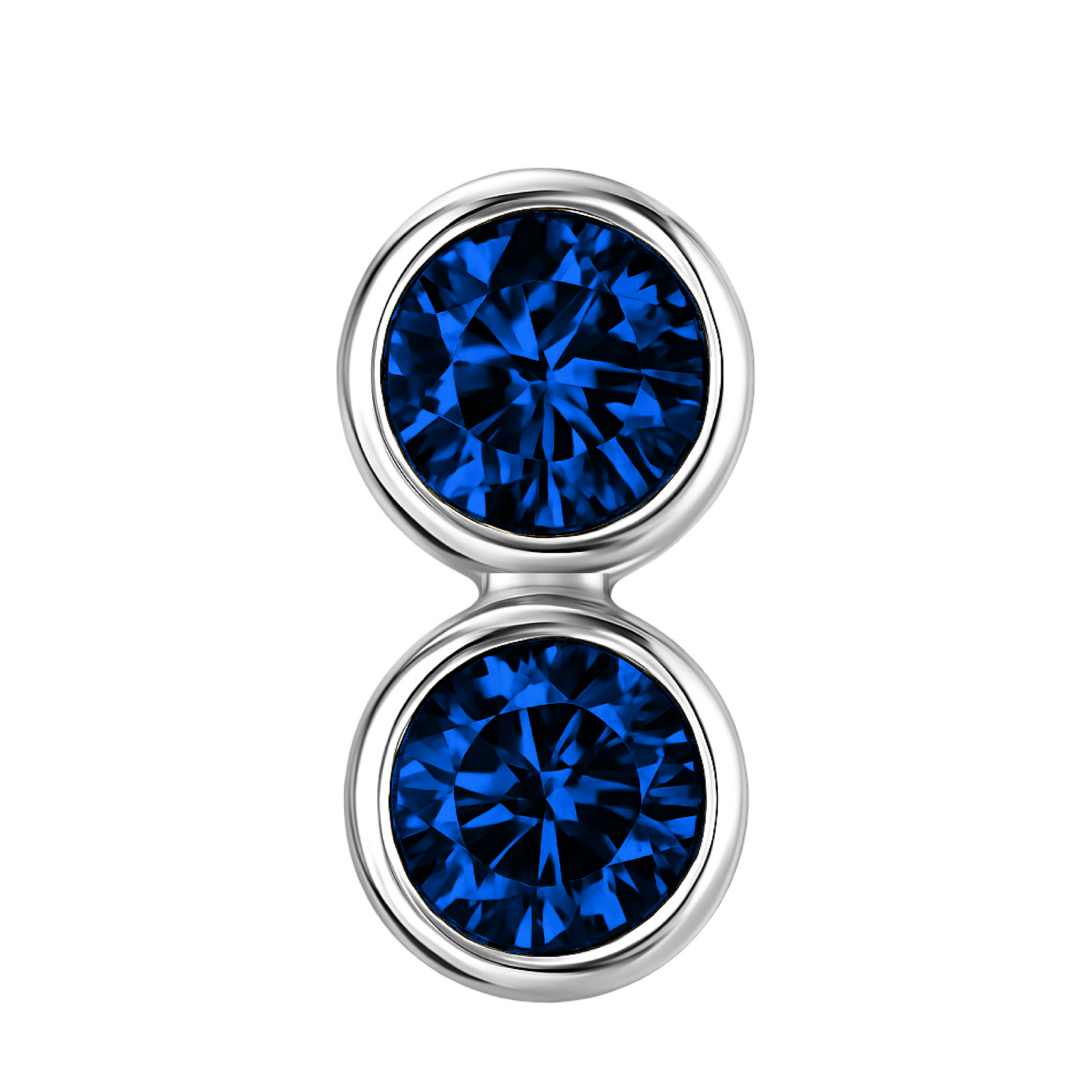 Forma Grande Hoop Earrings – Blue Sapphire