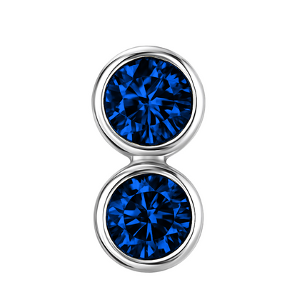 Forma Grande Hoop Earrings – Blue Sapphire