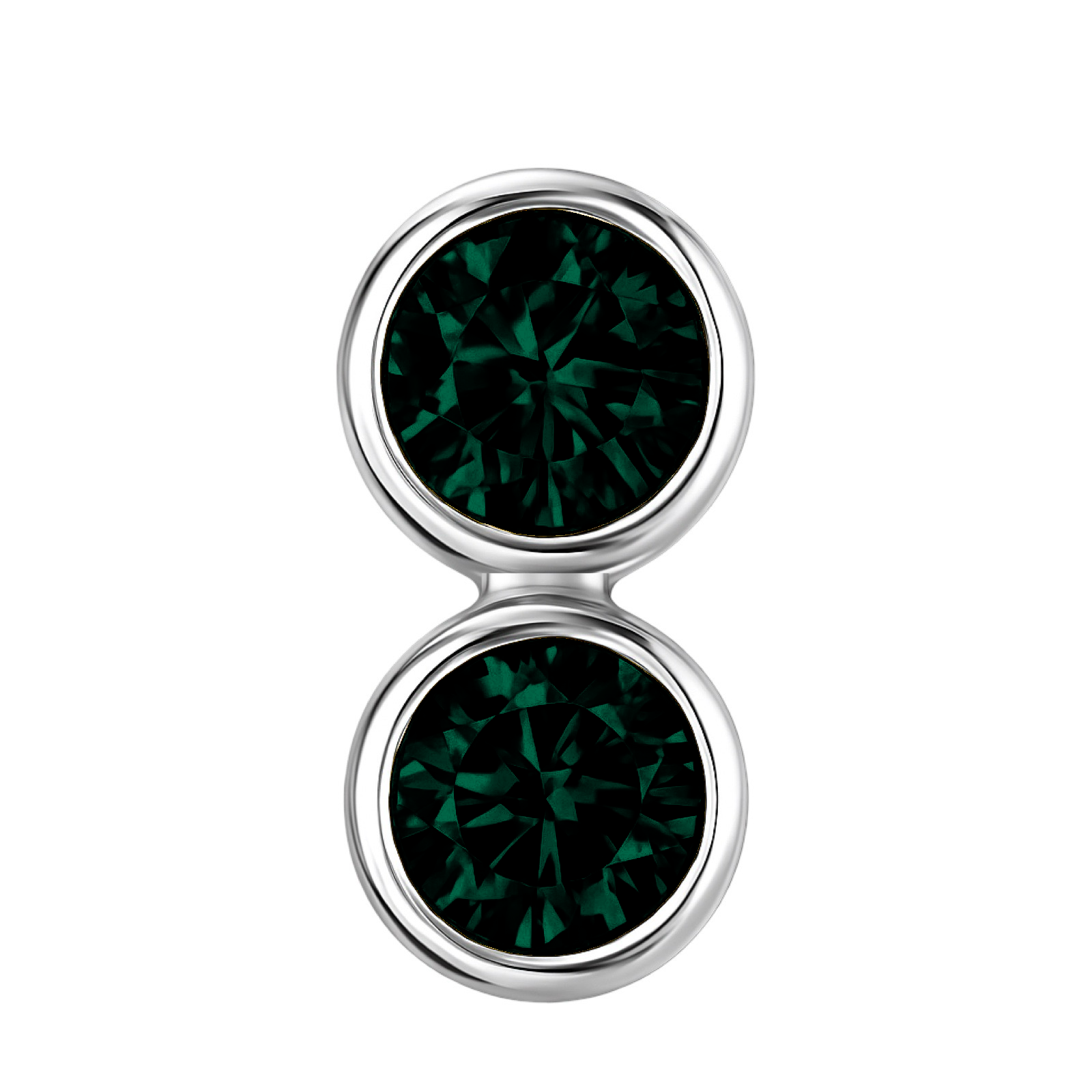 Forma Grande Hoop Earrings – Zambian Green Emerald