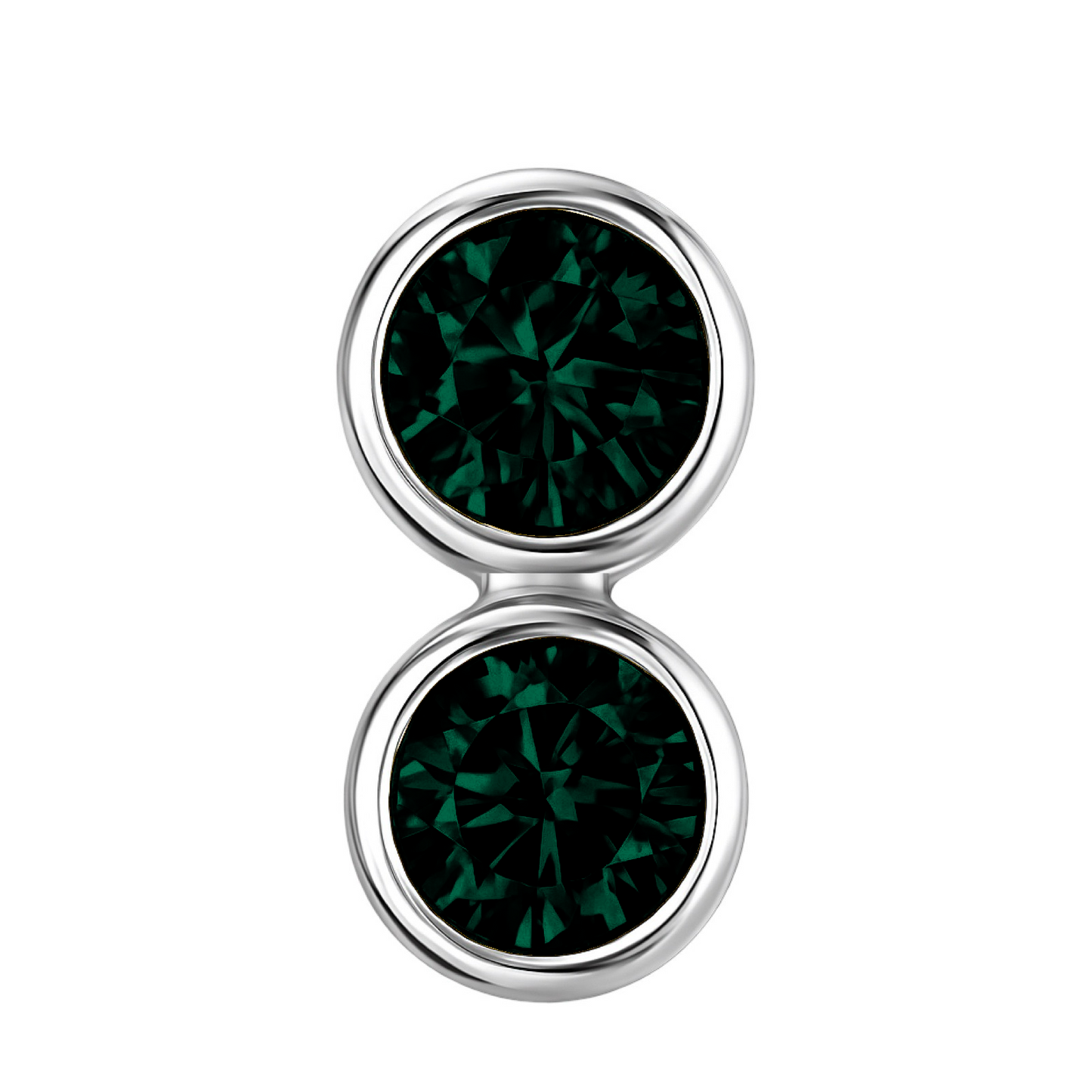 Forma Grande Hoop Earrings – Zambian Green Emerald