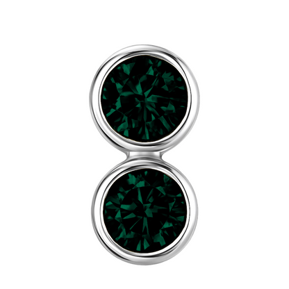 Forma Grande Hoop Earrings – Zambian Green Emerald