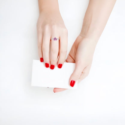 Amore Solitaire Ring – Light Blue Aquamarine