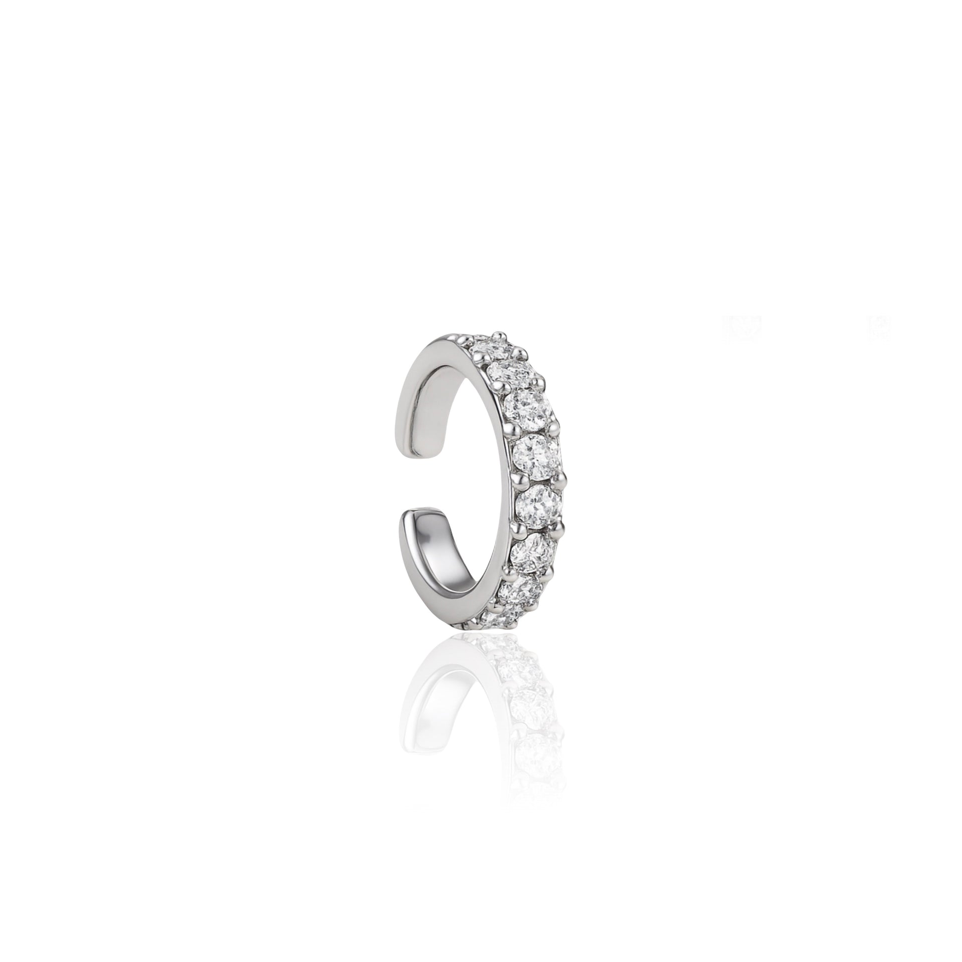 Linea Grande Ear Cuff – White Diamond