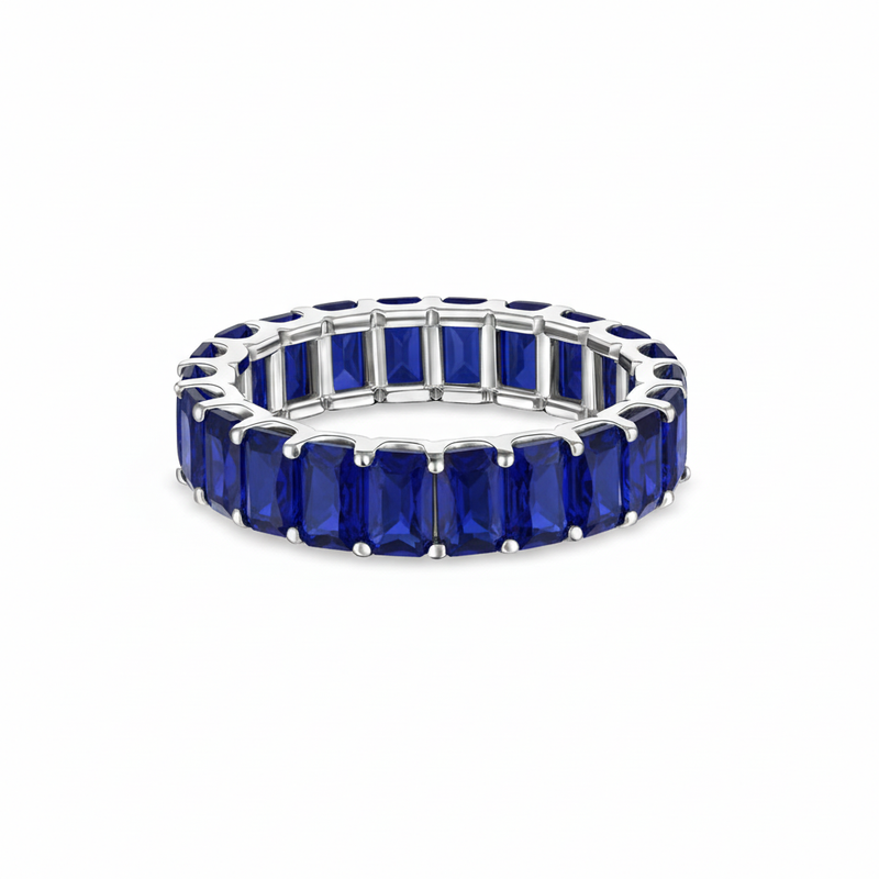 Nexus Eternity Ring – Blue Sapphire