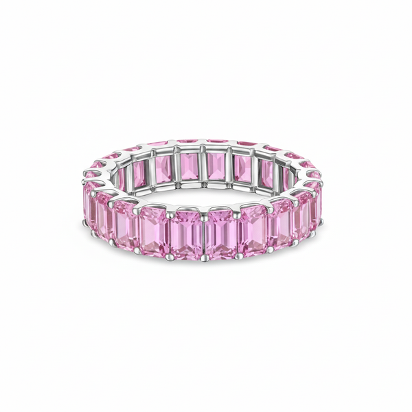 Nexus Eternity Ring – Light Pink Sapphire