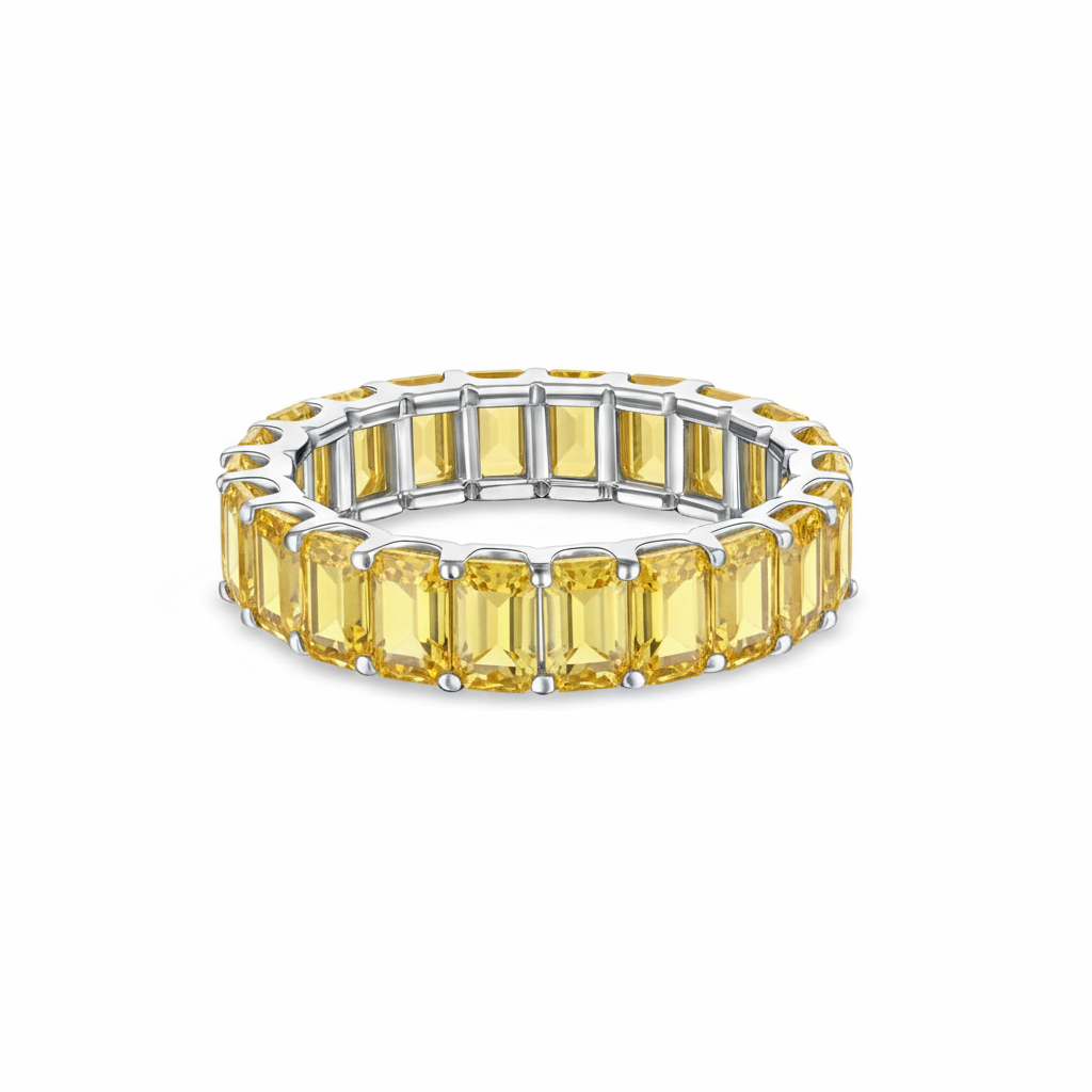 Nexus Eternity Ring – Yellow Sapphire
