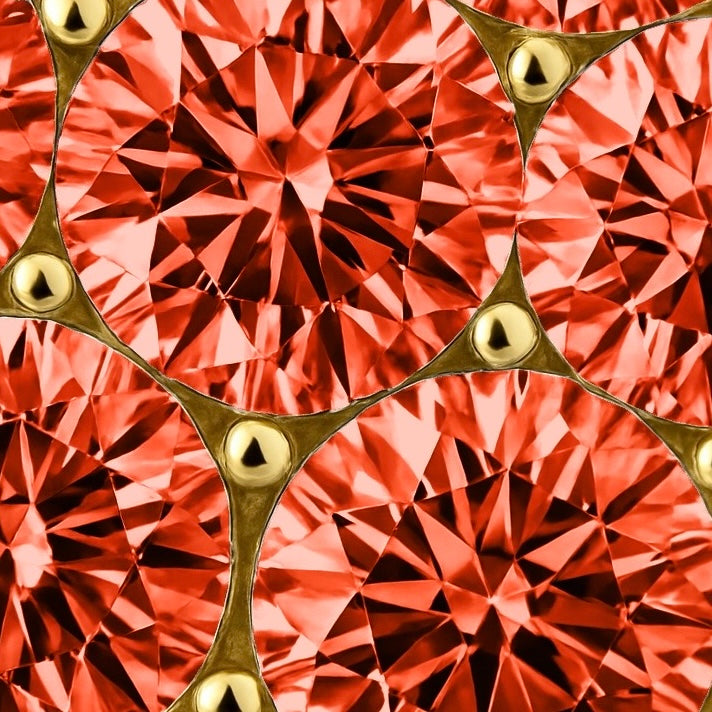 Linea Bold Ear Cuff – Orange Padparadscha Sapphire