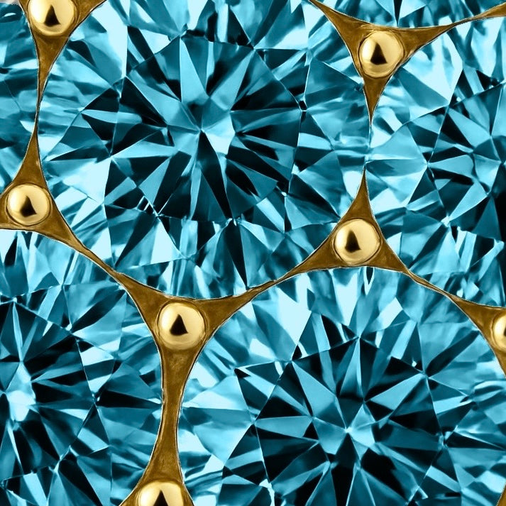Linea Bold Ear Cuff – Teal Blue Spinel