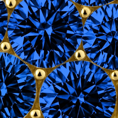 Linea Bold Ear Cuff – Blue Sapphire