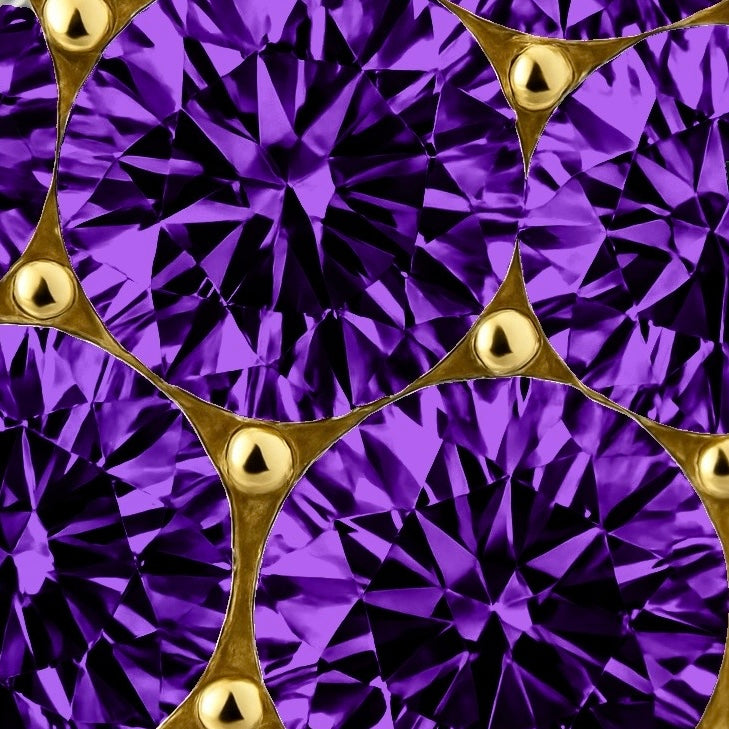 Linea Bold Ear Cuff – Purple Amethyst