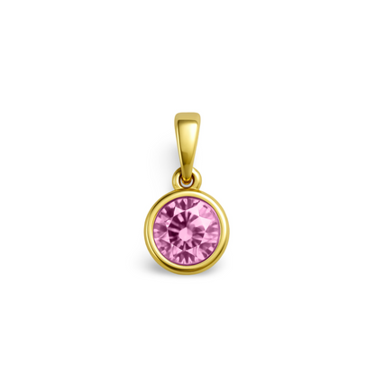 Forma Solitaire Necklace – Light Pink Sapphire