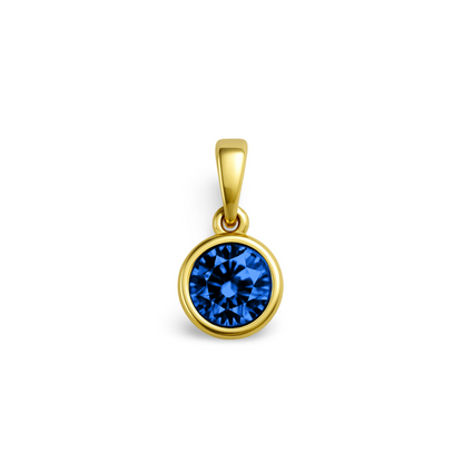 Forma Solitaire Necklace – Blue Sapphire