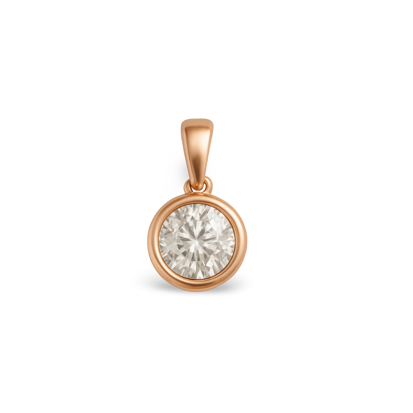Forma Maxi Solitaire Necklace – White Diamond