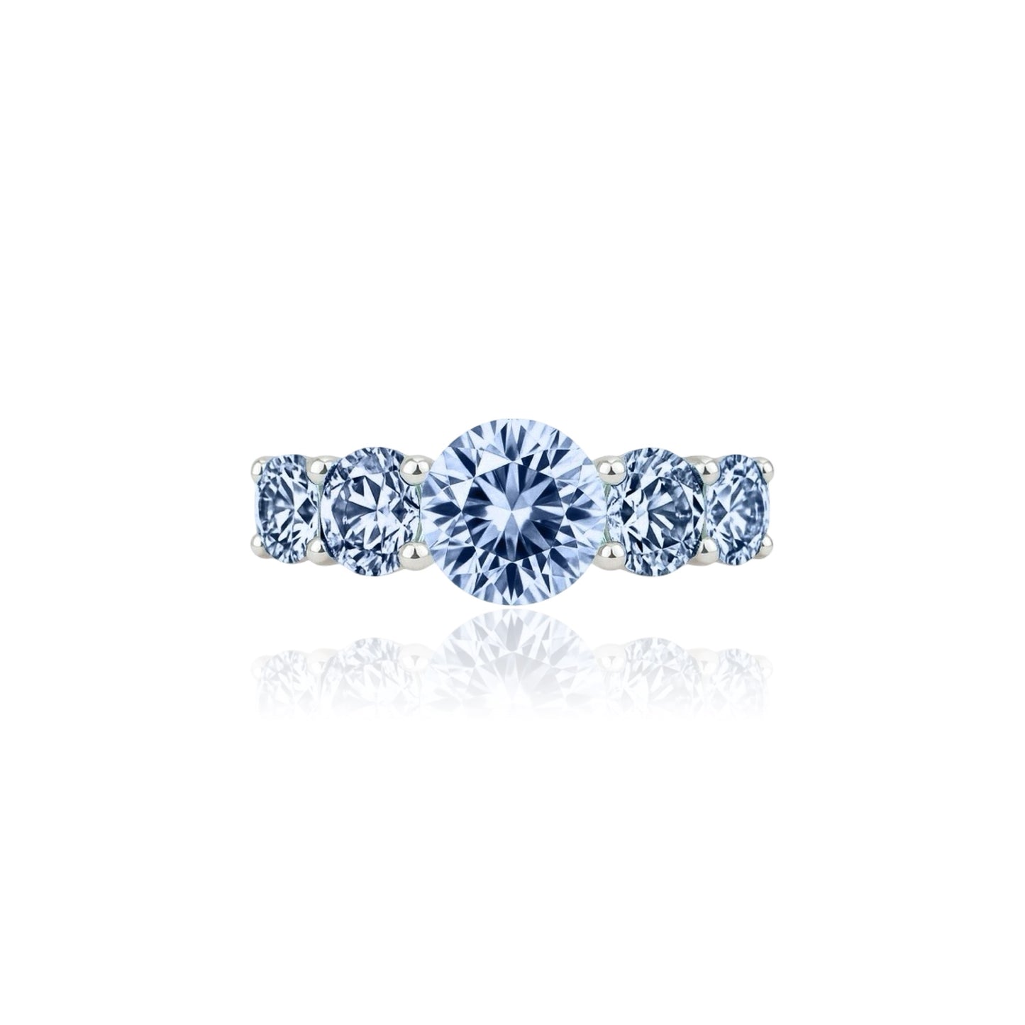 Juno Cinco Ring – Light Blue Aquamarine