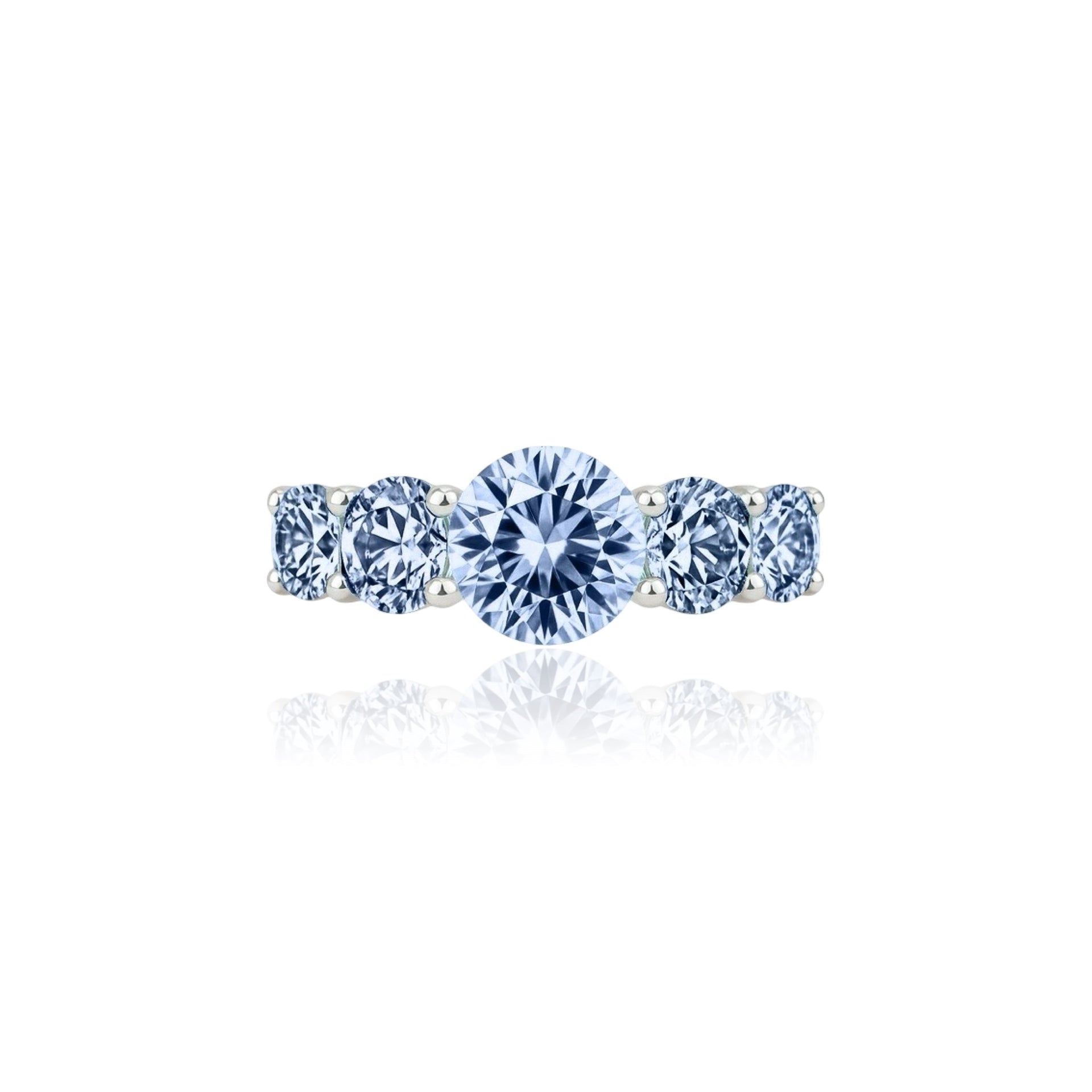 Juno Cinco Ring – Light Blue Aquamarine