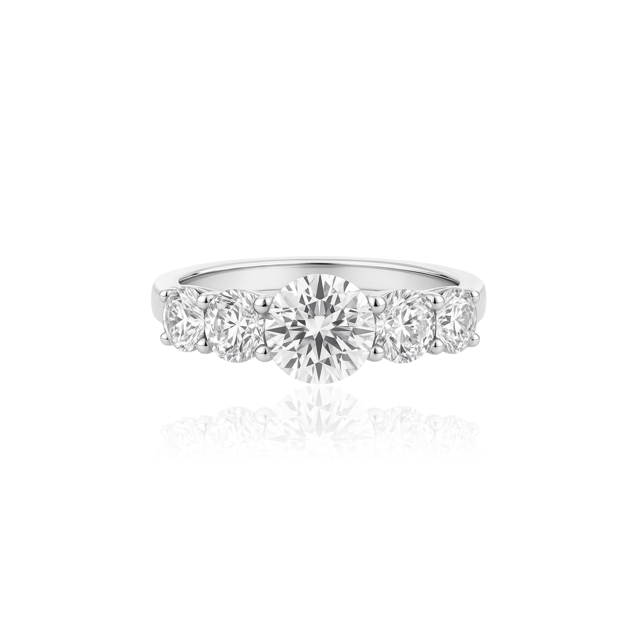 Juno Cinco Ring – White Diamond