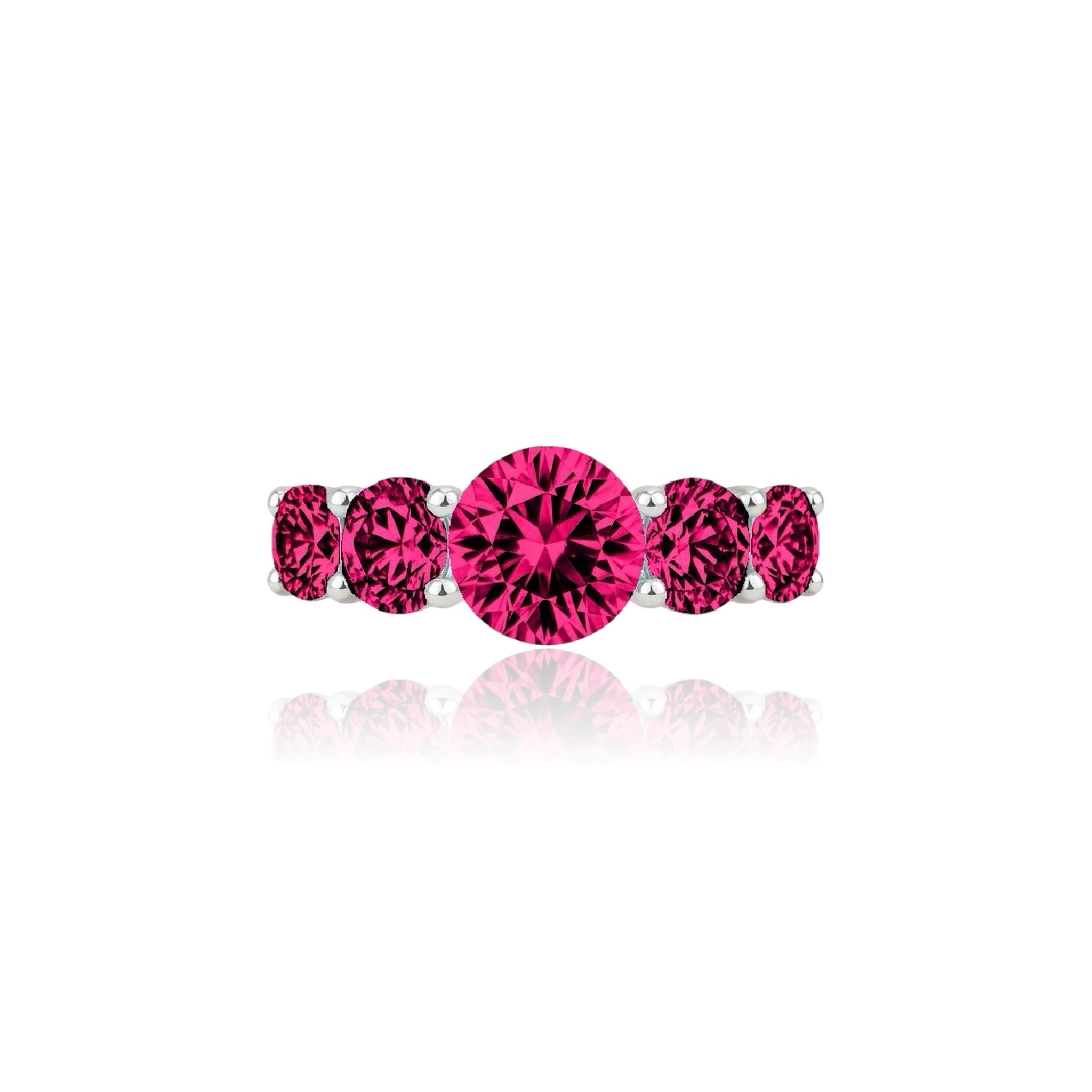 Juno Cinco Ring – Red Ruby