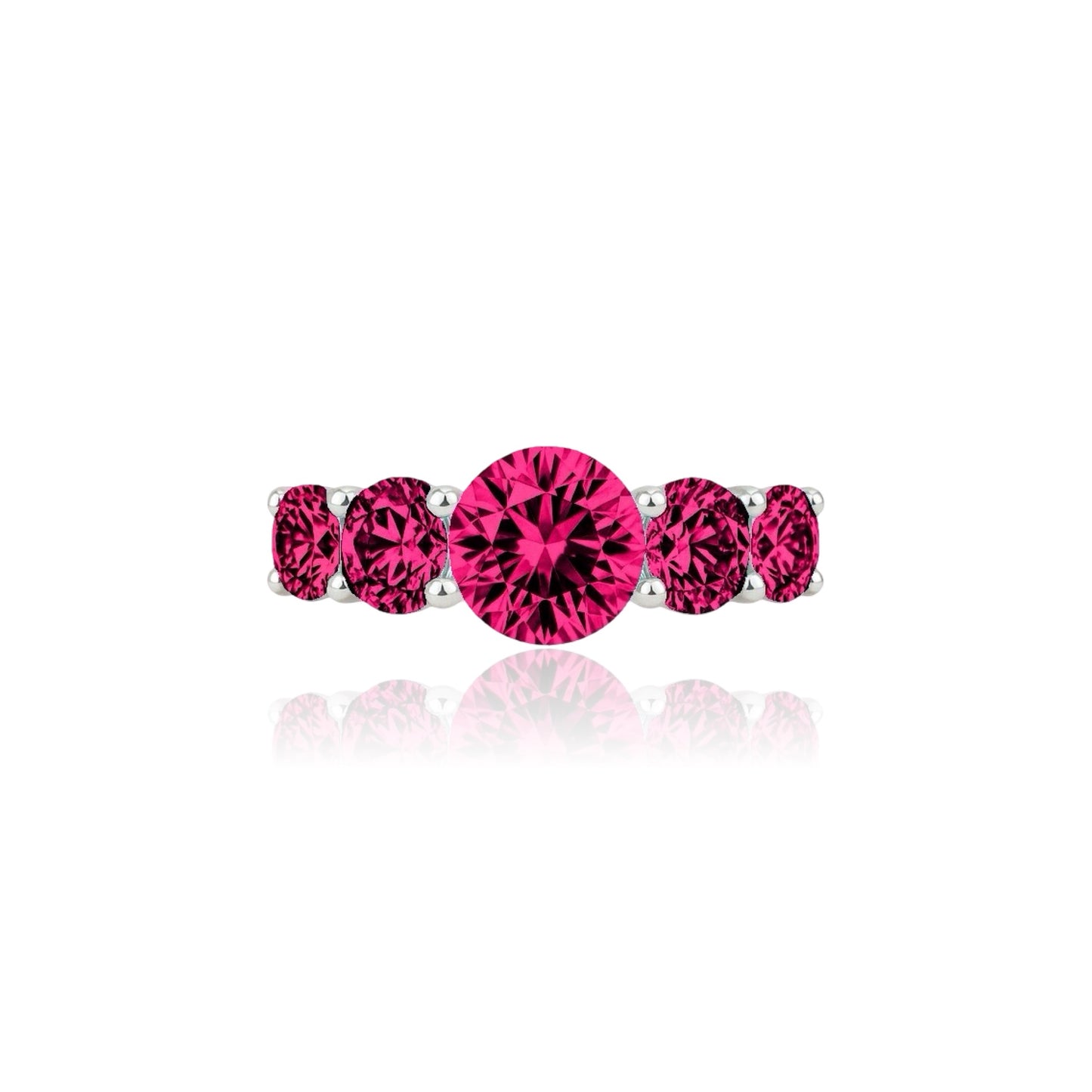 Juno Cinco Ring – Red Ruby
