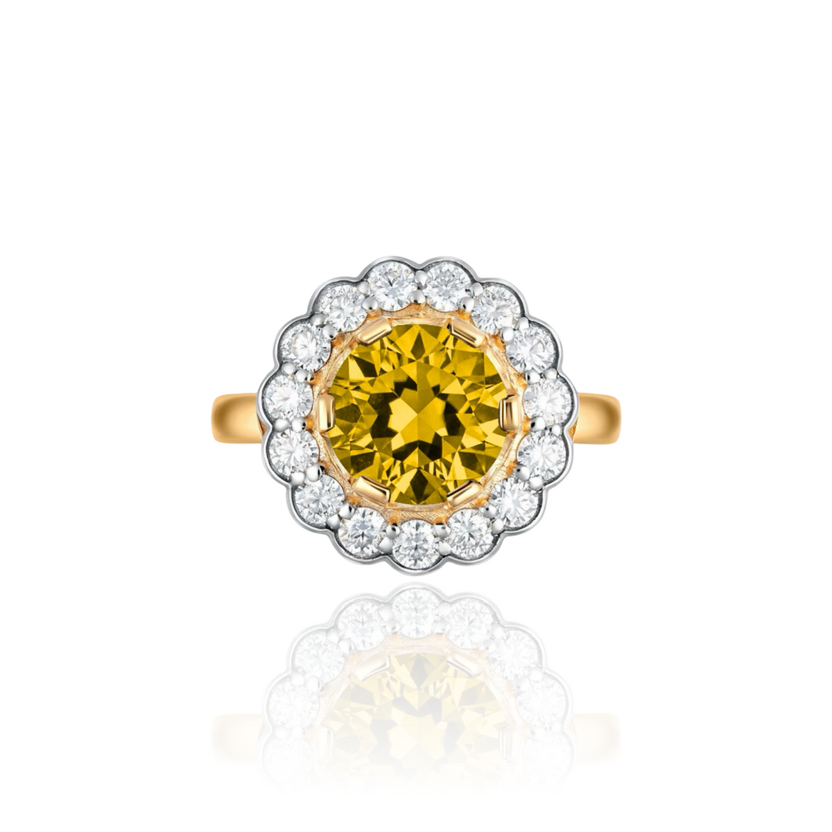 Juno Daisy Ring – Yellow Sapphire