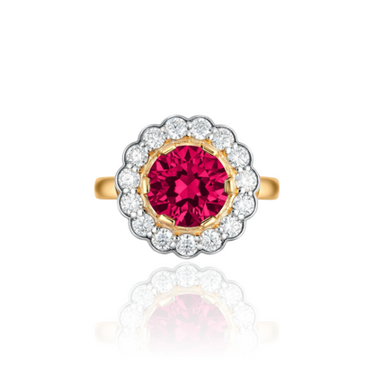 Juno Daisy Ring – Red Ruby