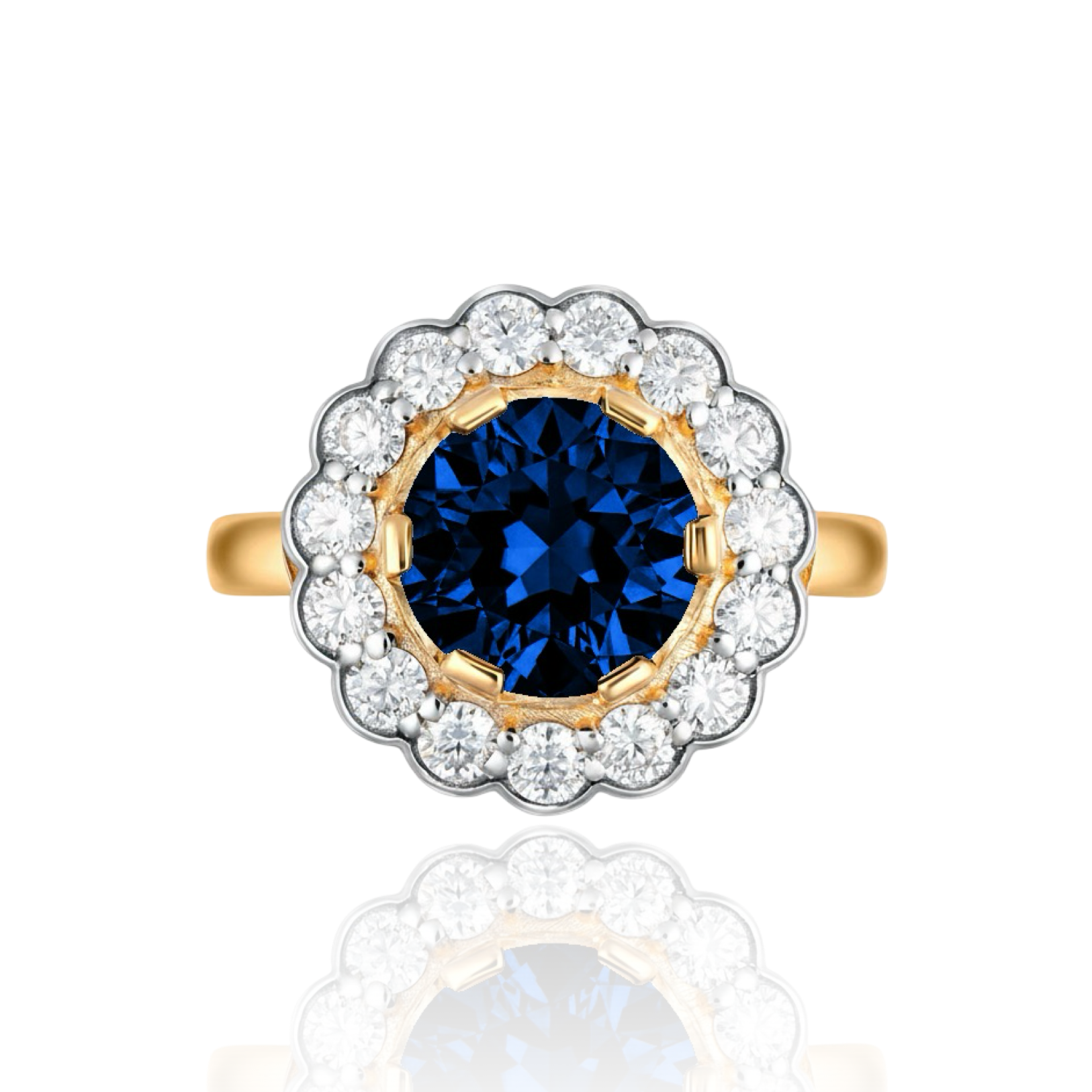 Juno Daisy Ring – Blue Sapphire