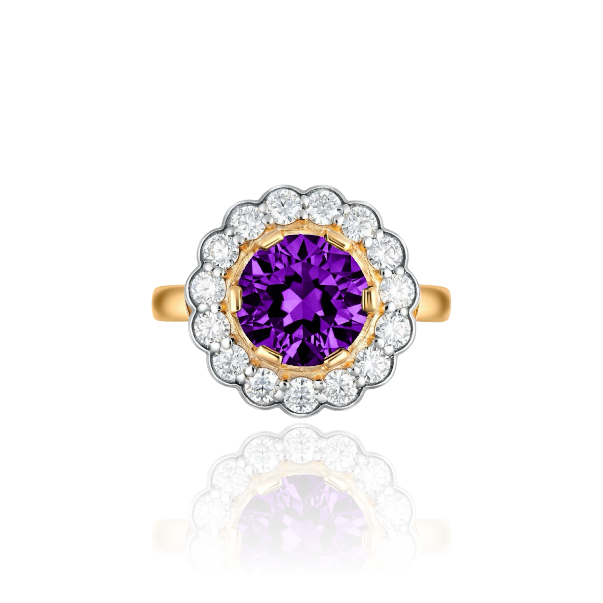 Juno Daisy Ring – Purple Sapphire
