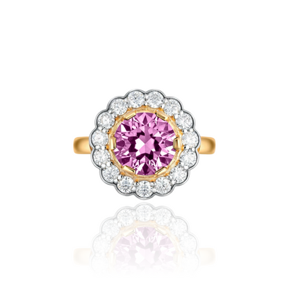 Juno Daisy Ring – Light Pink Sapphire