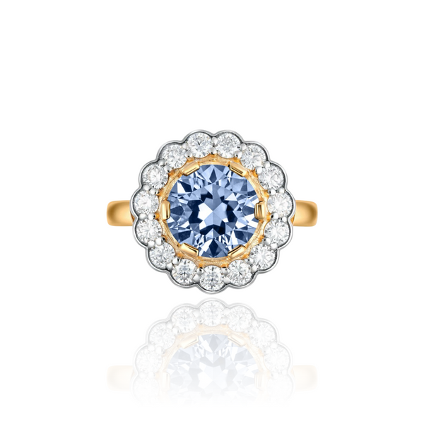 Juno Daisy Ring – Light Blue Aquamarine