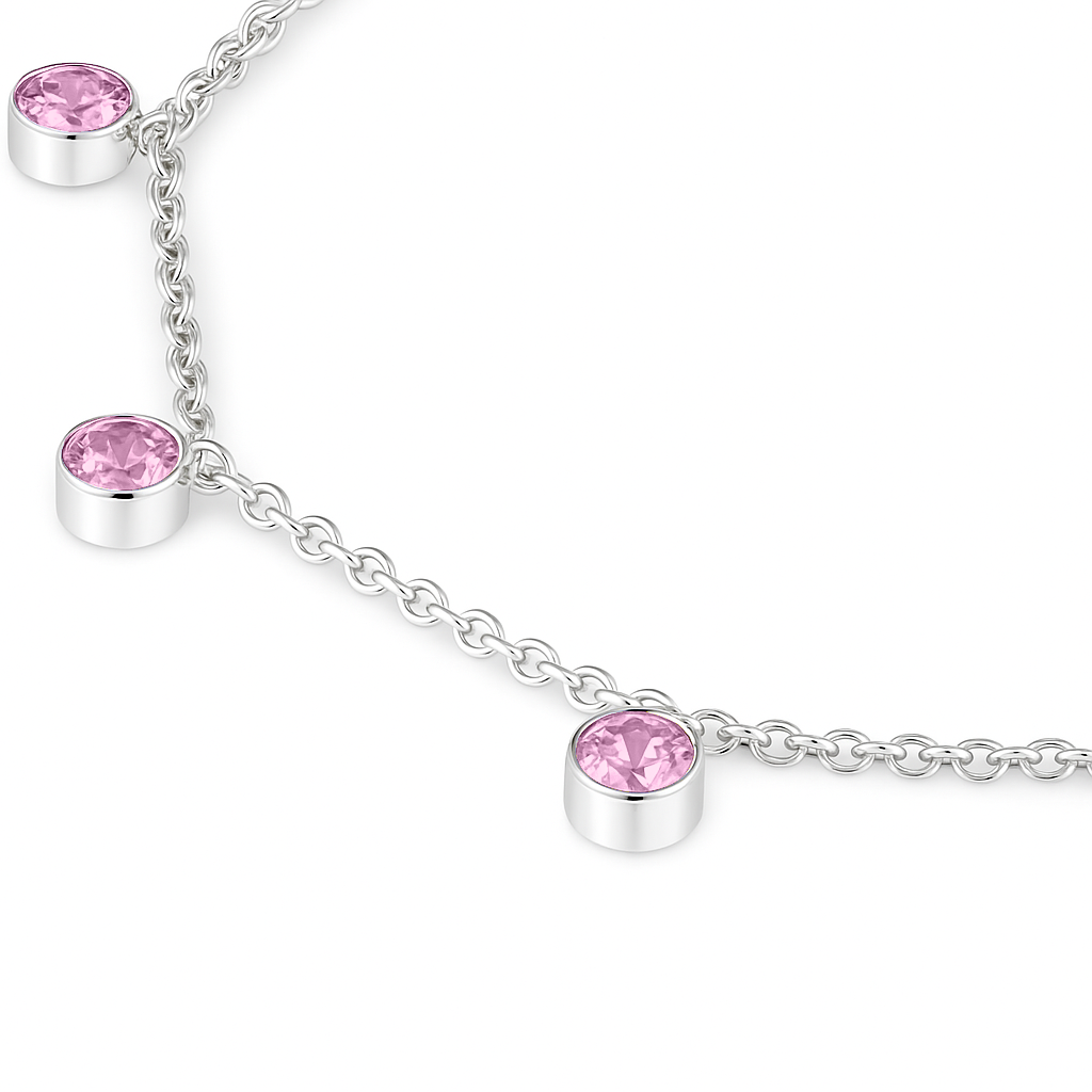 Forma Harmony Necklace – Light Pink Sapphire