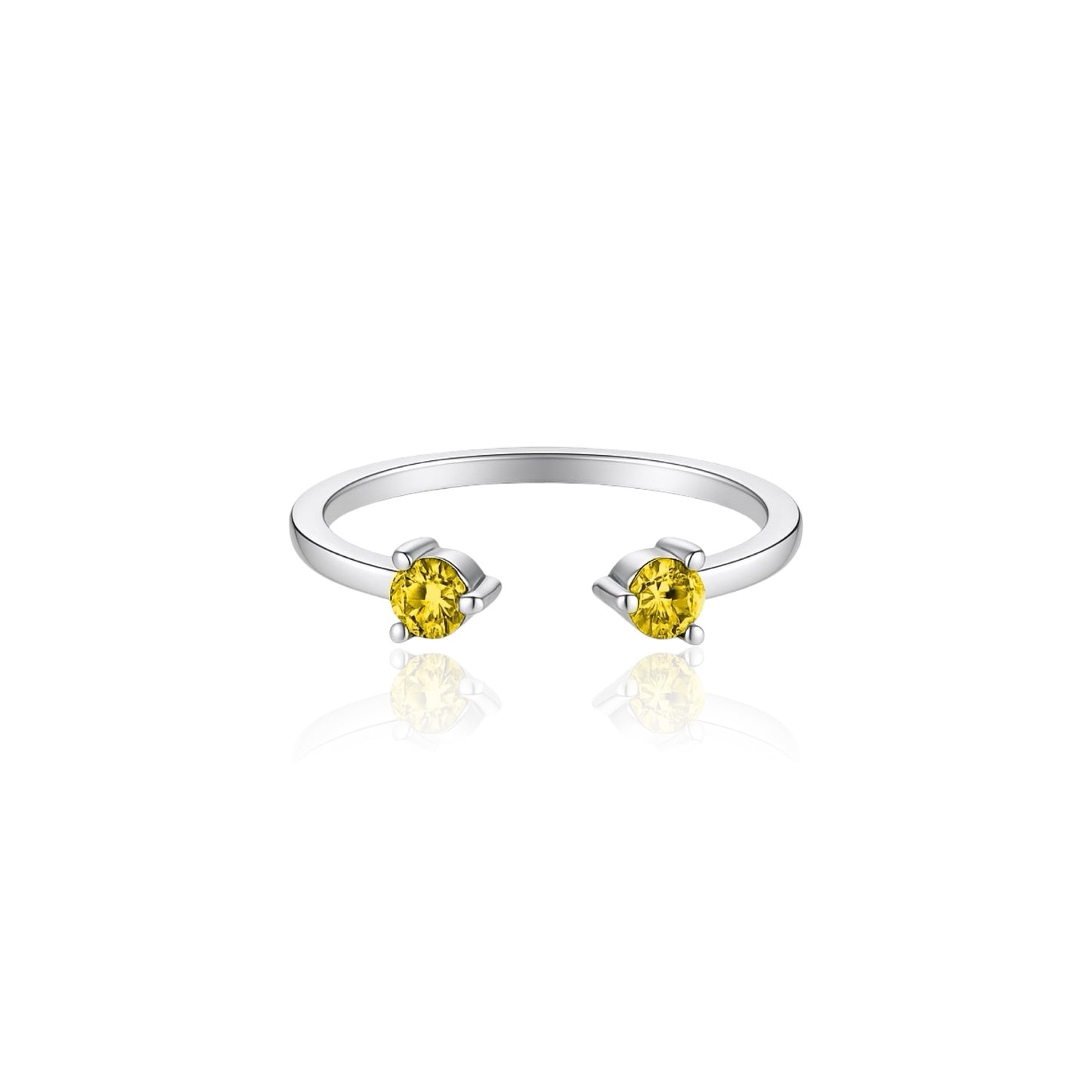 Linea Punto Grande Ring – Yellow Sapphire