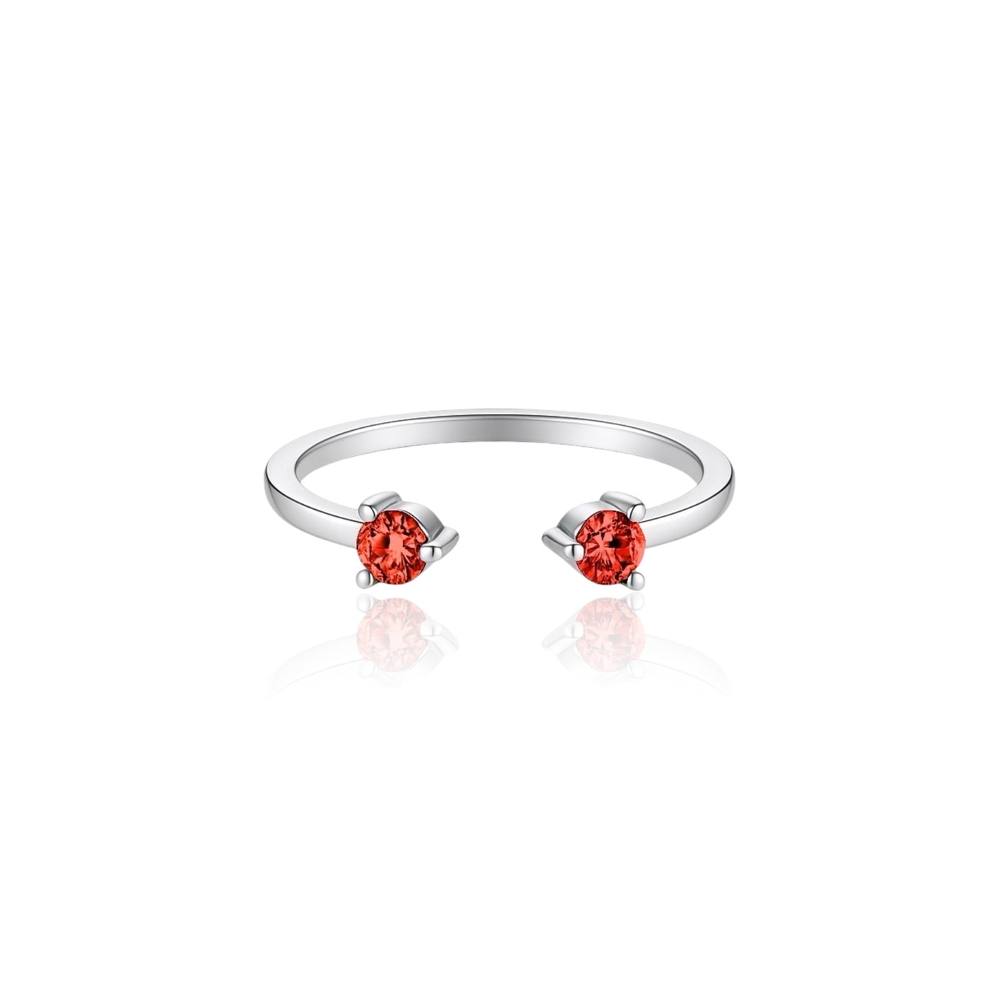 Linea Punto Grande Ring – Orange Padparadscha Sapphire