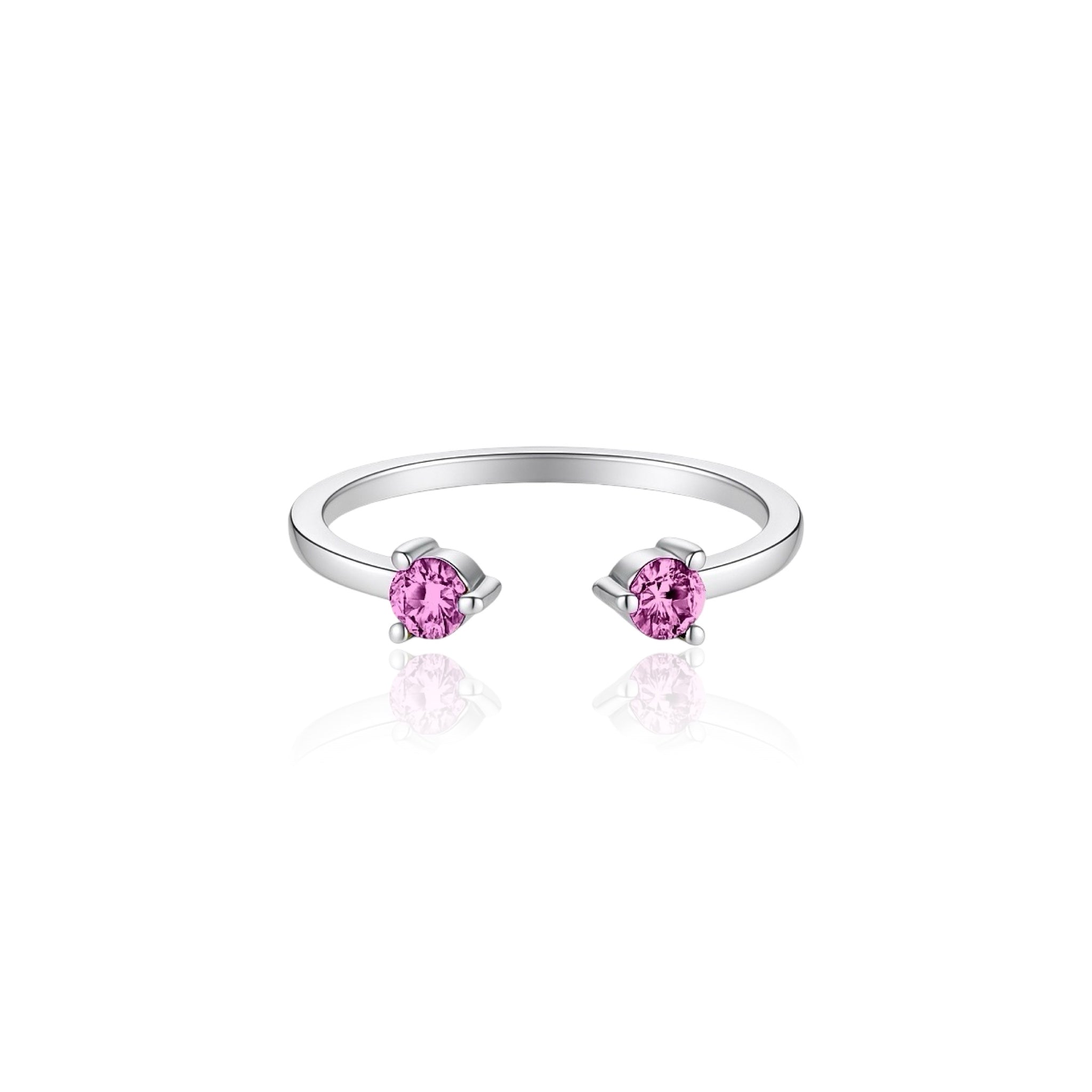 Linea Punto Grande Ring – Light Pink Sapphire