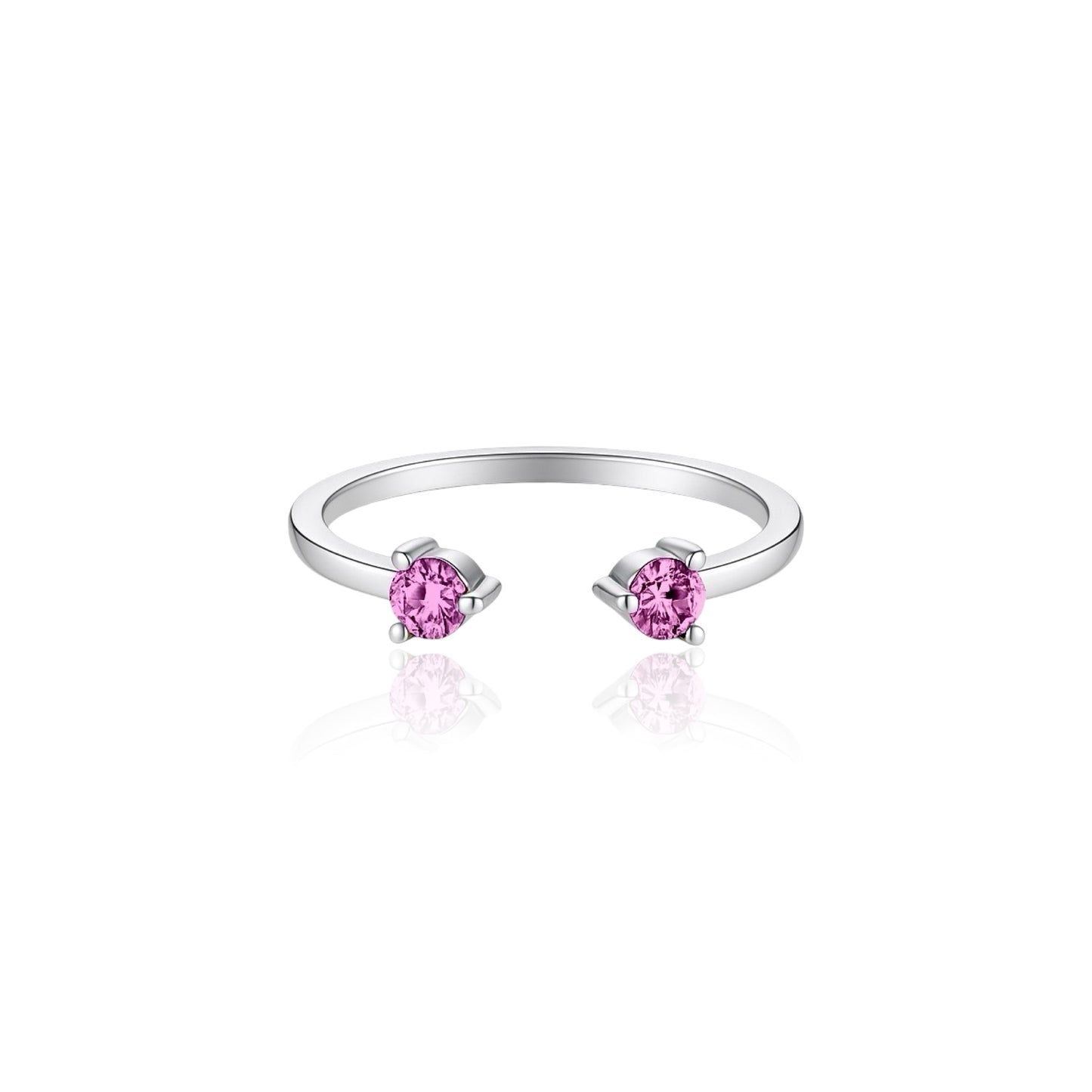 Linea Punto Grande Ring – Light Pink Sapphire
