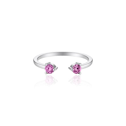 Linea Punto Grande Ring – Light Pink Sapphire