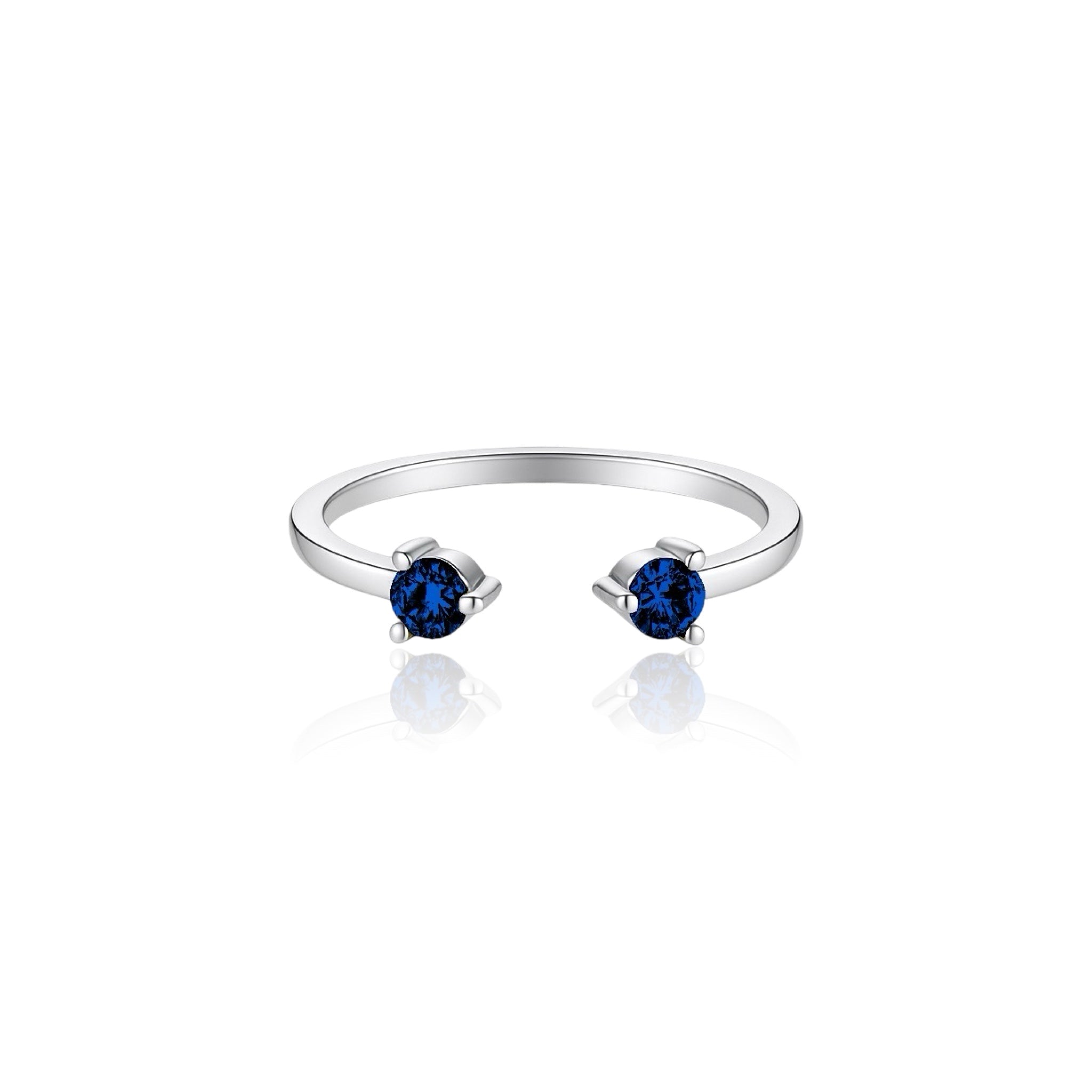 Linea Punto Grande Ring – Blue Sapphire