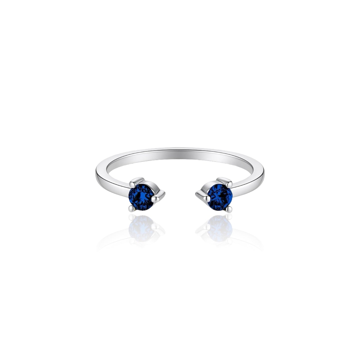 Linea Punto Grande Ring – Blue Sapphire