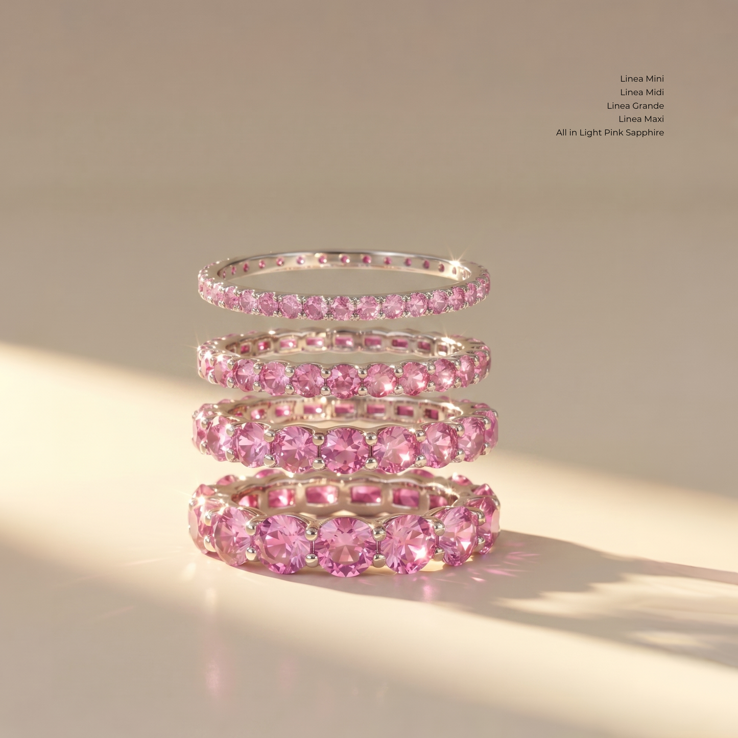 Linea Grande Ring – Light Pink Sapphire