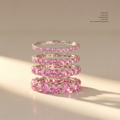 Linea Grande Ring – Light Pink Sapphire