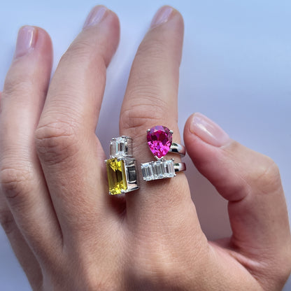 Nexus Open Ring – Red Ruby