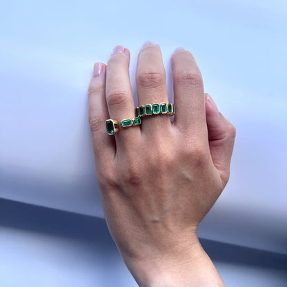 Nexus Frame Open Ring – Purple Sapphire