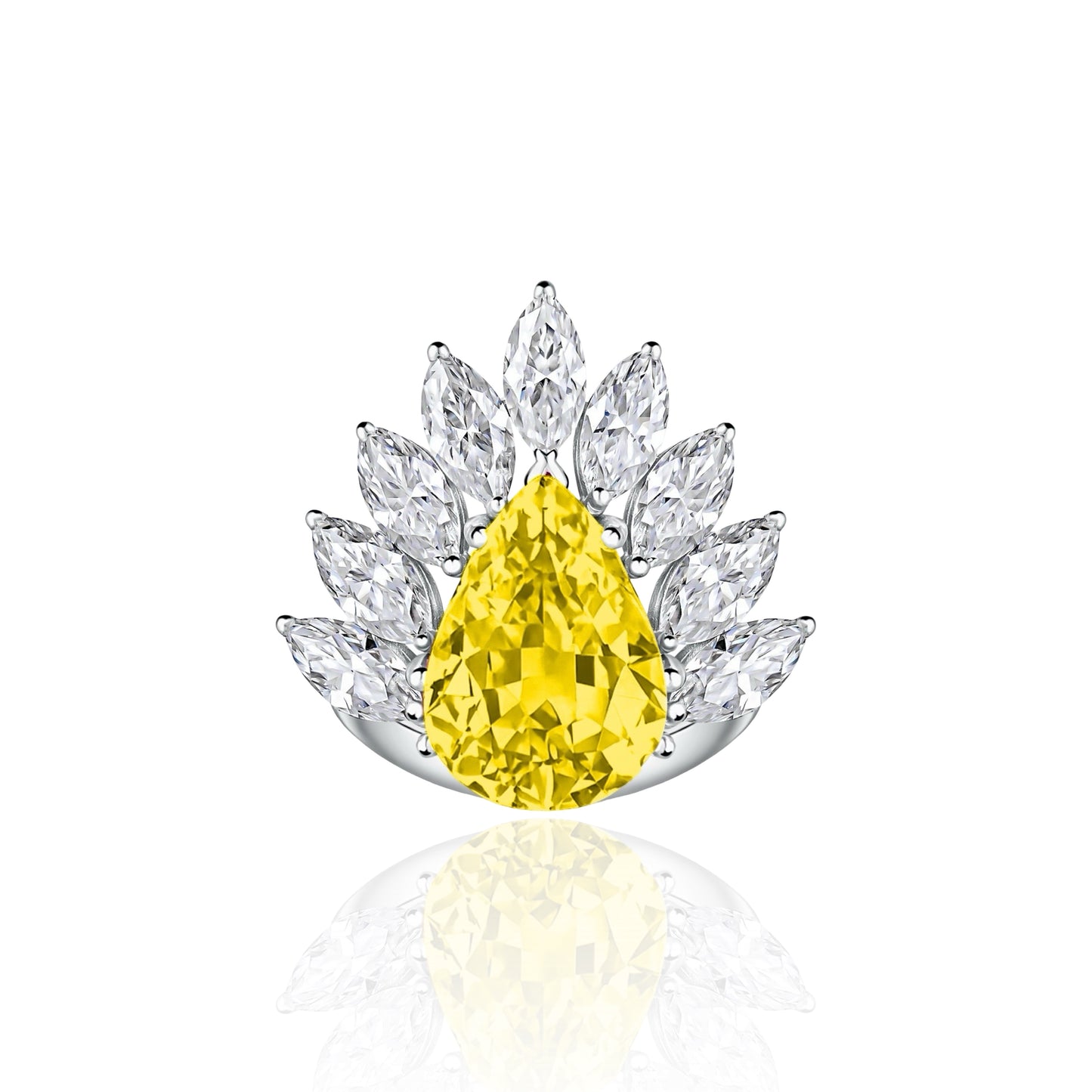 Nova Pavone Ring – Yellow Sapphire